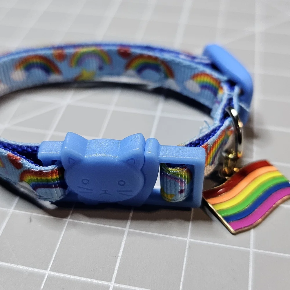 🌈 PRIDE MONTH PRICES! 🌈 Rainbow/Pride Cat Collars